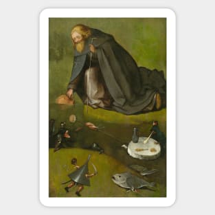 The Temptation of Saint Anthony detail - Hieronymus Bosch Sticker